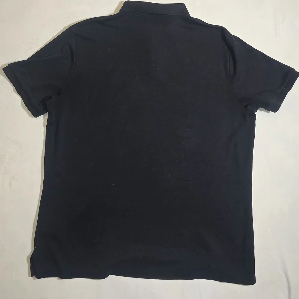 Polo Ralph Lauren Mens XL Classic Fit Cotton Polo Black White Pony